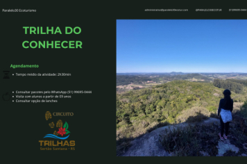 Foto - TRILHA DO CONHECER
