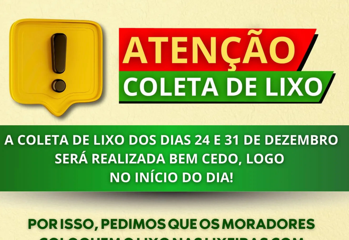 Coleta de Lixo Antecipada no Fim de Ano