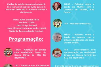 Encontro pela Saúde da Mulher e do Homem