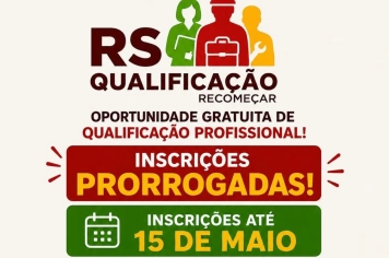 Inscrições para cursos do RS Qualificação são prorrogadas até 15 de maio