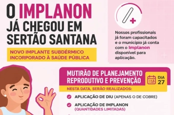 Implanon chega a Sertão Santana e amplia o acesso à saúde reprodutiva