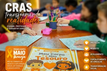 Maio Laranja mobiliza oficinas do CRAS