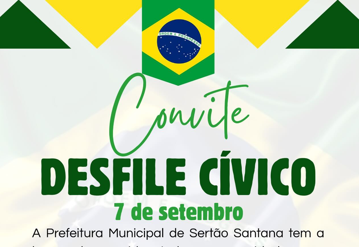 Desfile Cívico 7 de Setembro em Sertão Santana