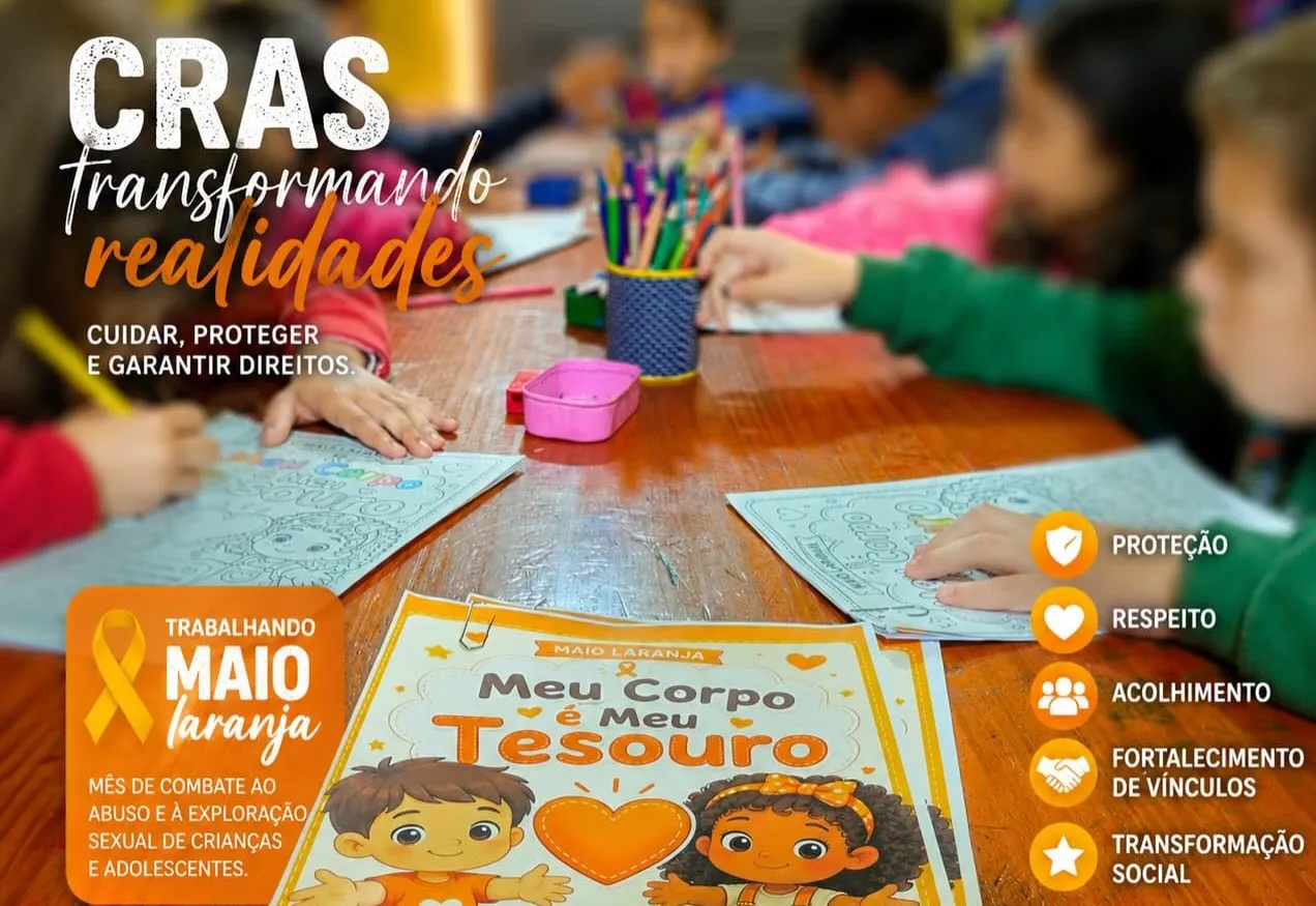 Maio Laranja mobiliza oficinas do CRAS